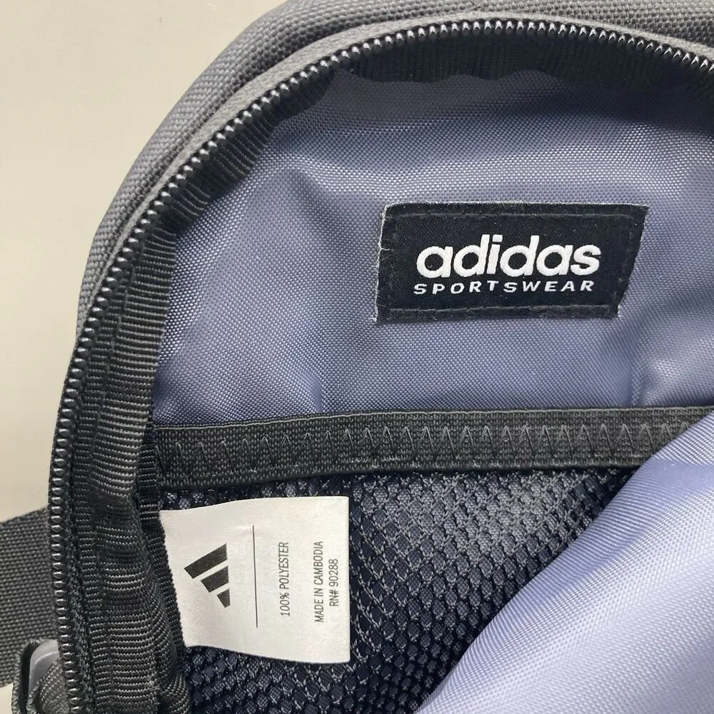 Adidas Unisex Zip Pocket Prime Mini Sling Crossbody Bag Black OS